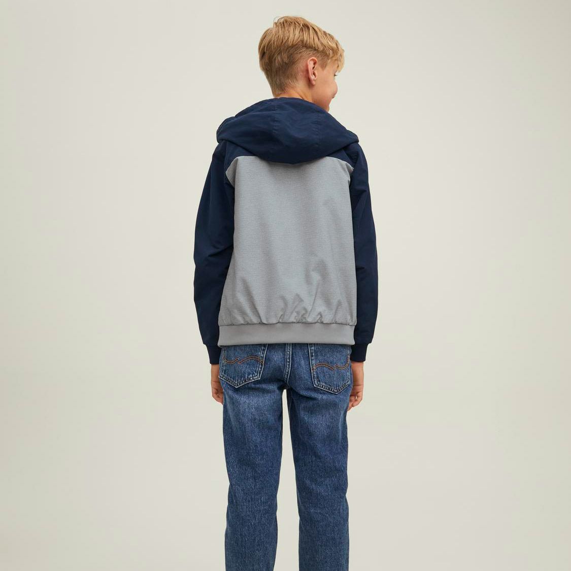 Jack & Jones Essentials Rush Blocking Hooded Bomber Jacket Junior
